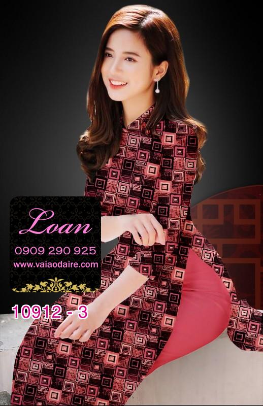 Vải áo dài hoa 3D