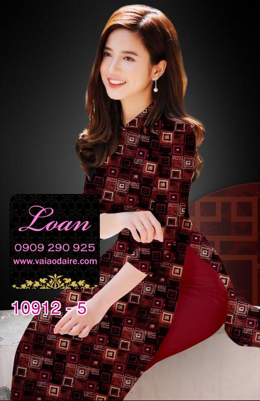 Vải áo dài hoa 3D