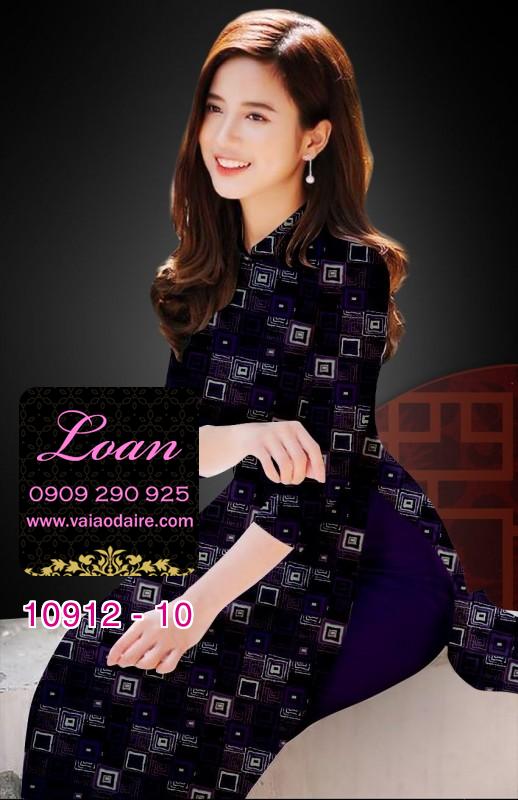 Vải áo dài hoa 3D
