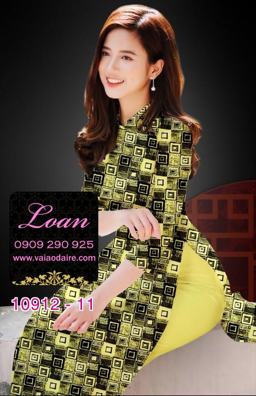 Vải áo dài hoa 3D