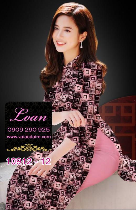 Vải áo dài hoa 3D