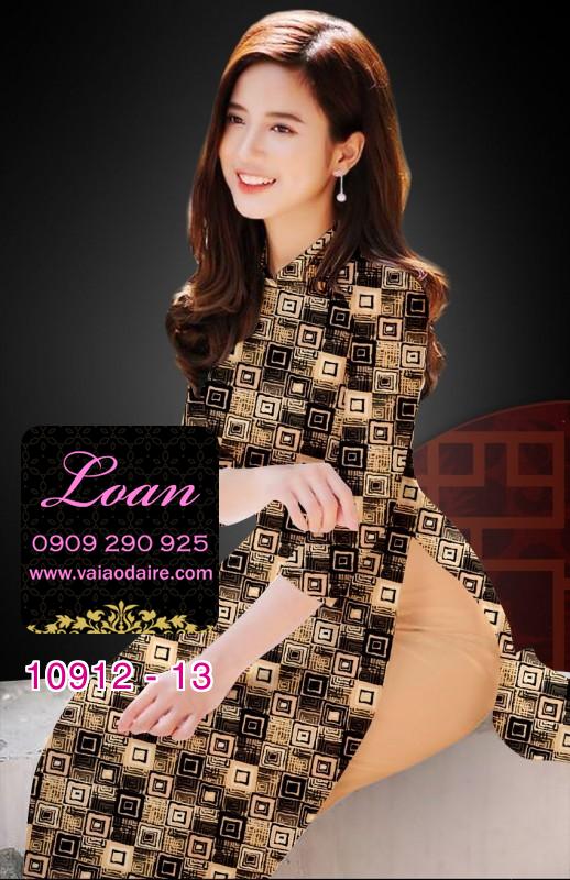 Vải áo dài hoa 3D