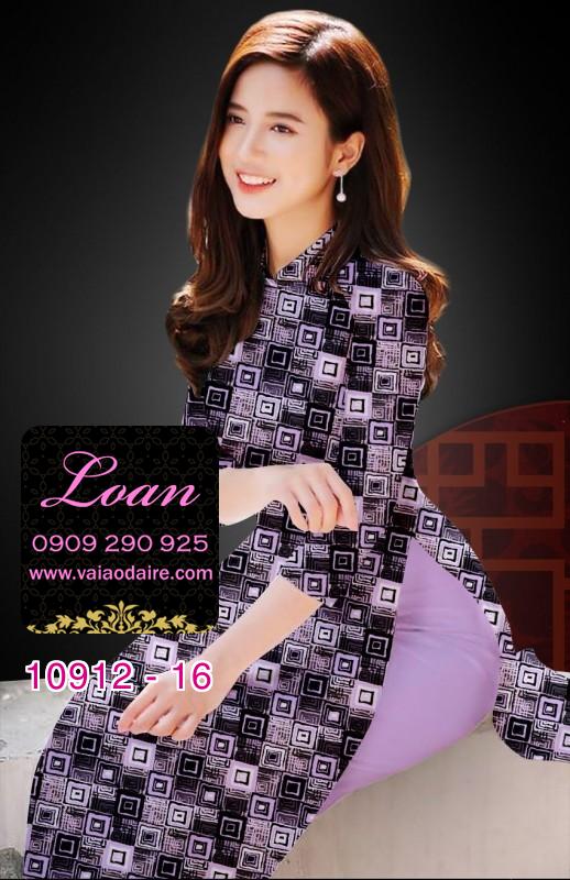 Vải áo dài hoa 3D