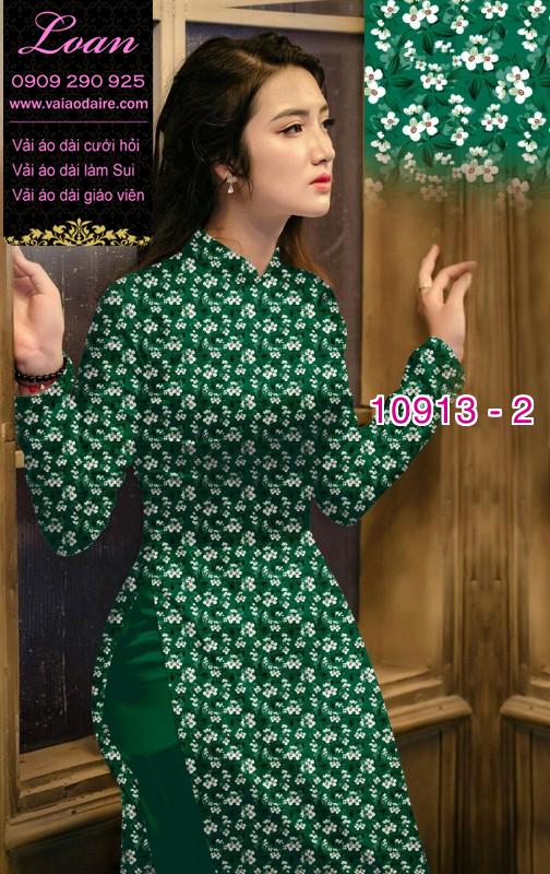 Vải áo dài hoa nhí
