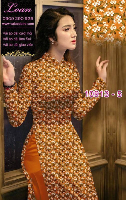 Vải áo dài hoa nhí
