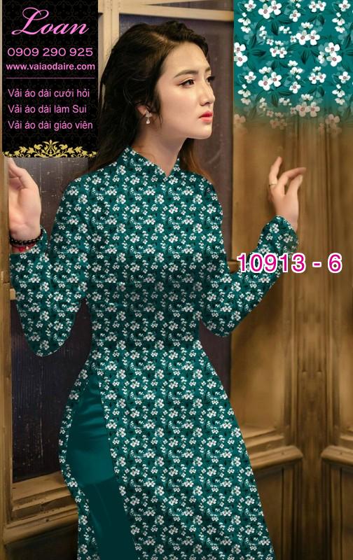 Vải áo dài hoa nhí