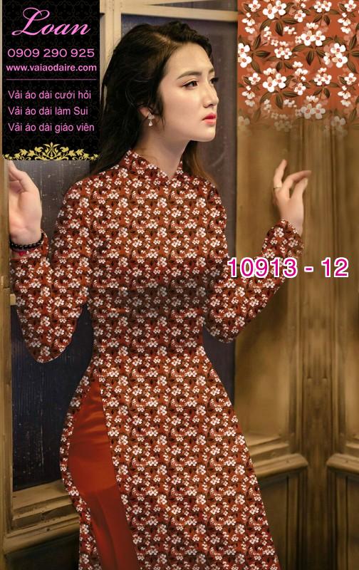 Vải áo dài hoa nhí