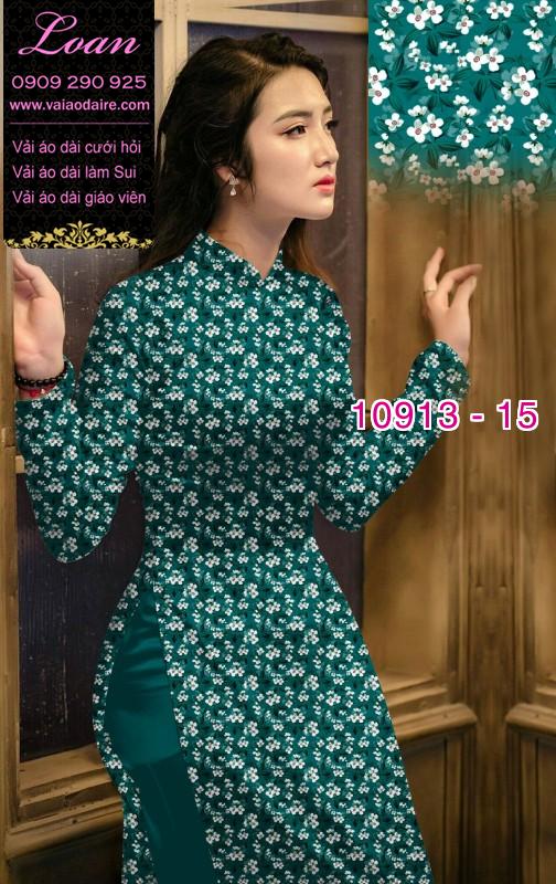 Vải áo dài hoa nhí
