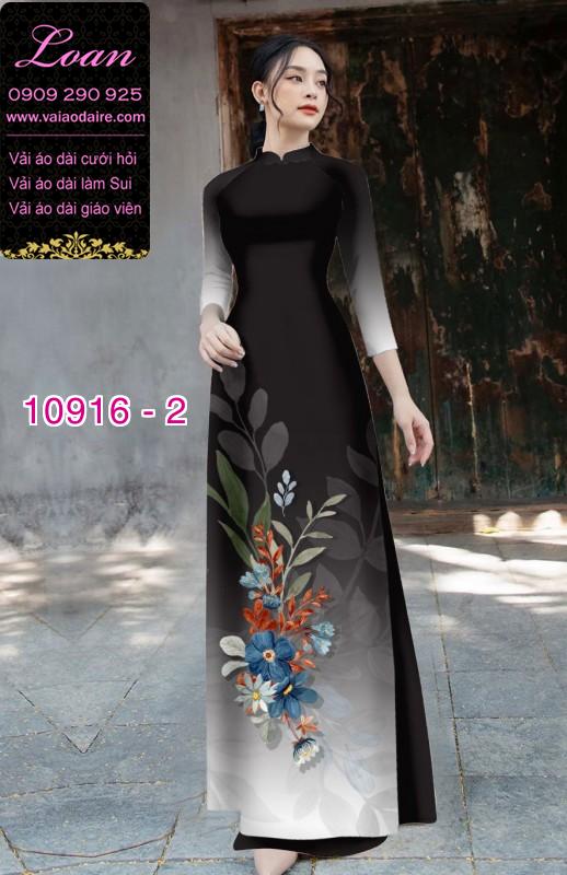 Vải áo dài hoa 3D