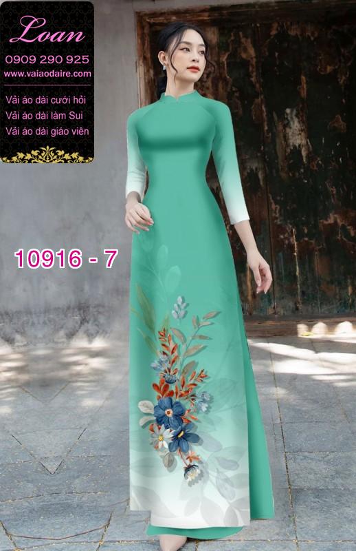 Vải áo dài hoa 3D