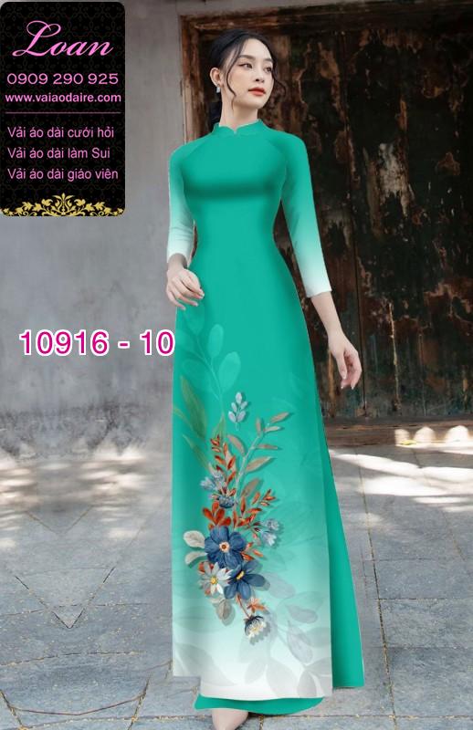 Vải áo dài hoa 3D