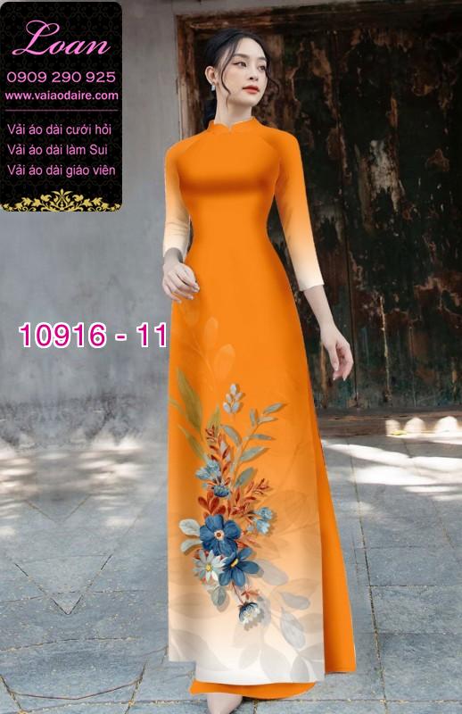Vải áo dài hoa 3D