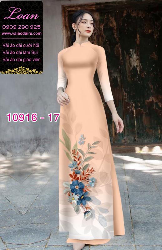 Vải áo dài hoa 3D