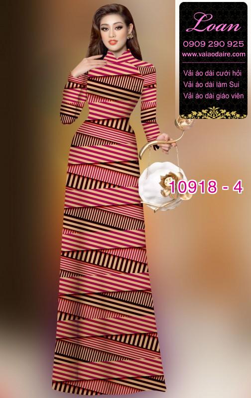 Vải áo dài hoa 3D