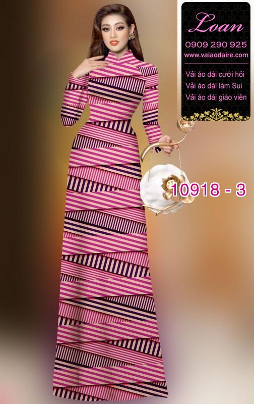 Vải áo dài hoa 3D