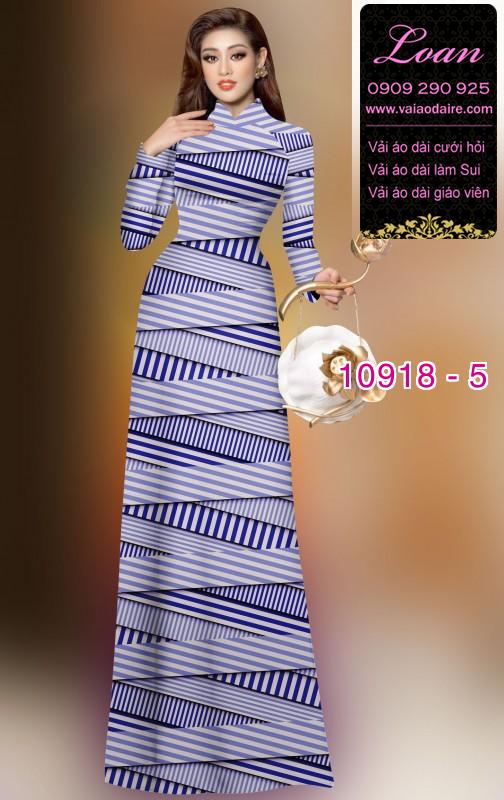 Vải áo dài hoa 3D