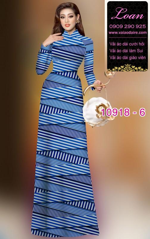 Vải áo dài hoa 3D
