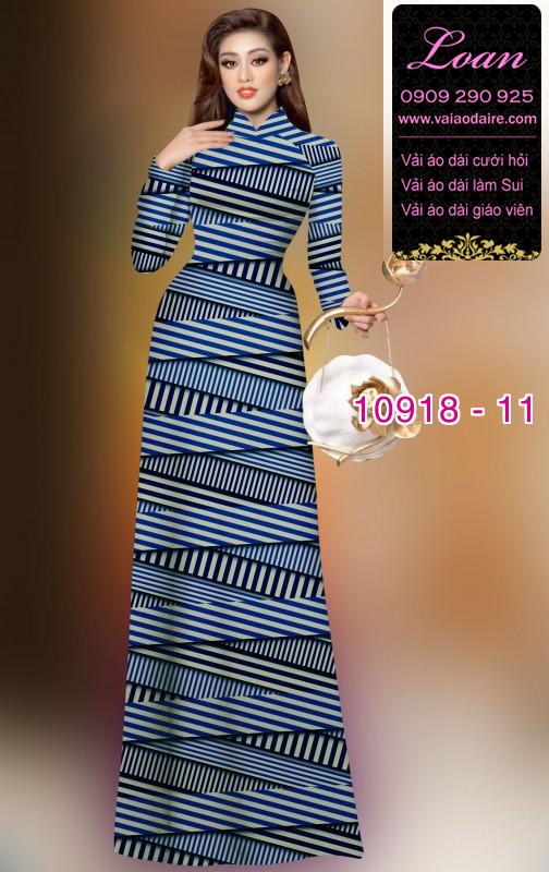 Vải áo dài hoa 3D