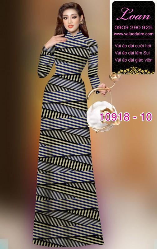 Vải áo dài hoa 3D