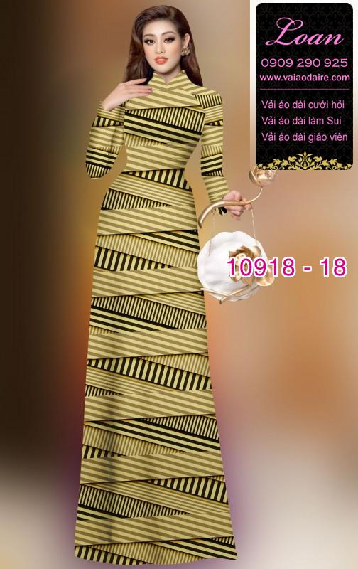 Vải áo dài hoa 3D