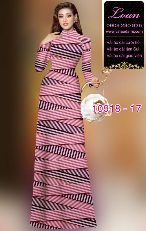 Vải áo dài hoa 3D