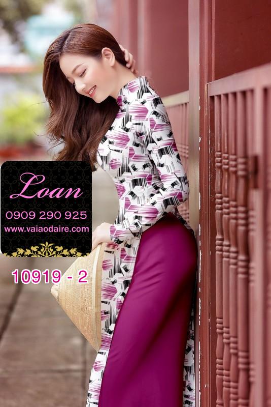 Vải áo dài hoa 3D