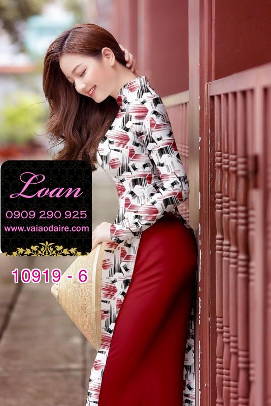 Vải áo dài hoa 3D