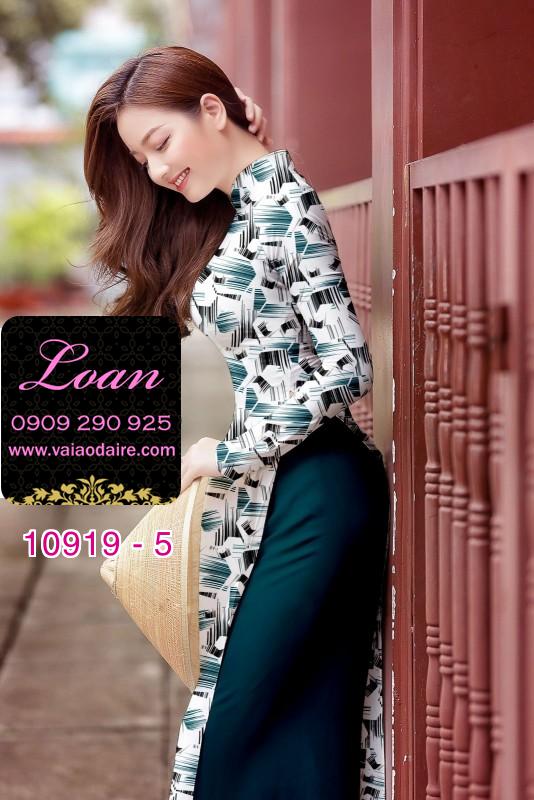 Vải áo dài hoa 3D