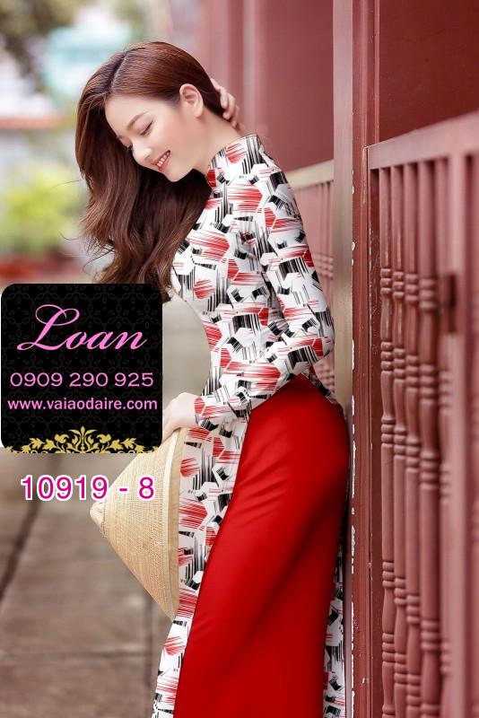 Vải áo dài hoa 3D