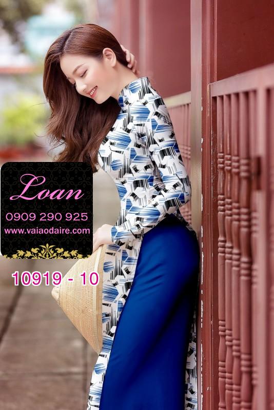 Vải áo dài hoa 3D