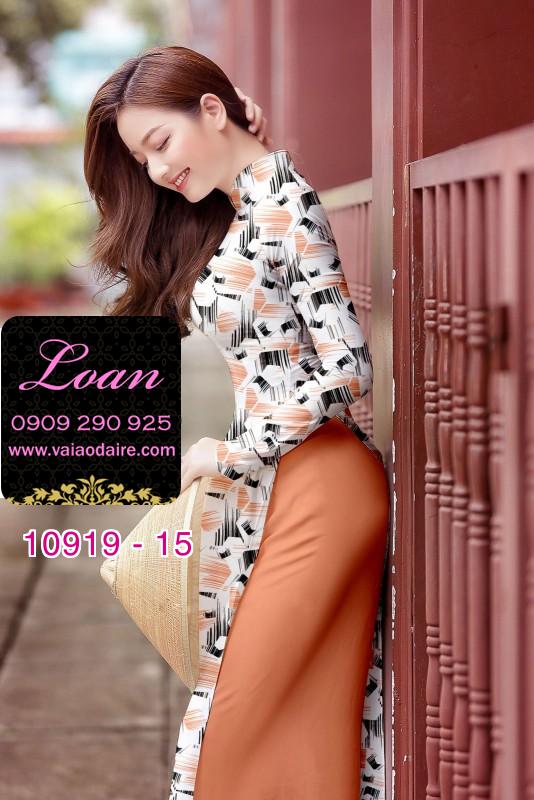 Vải áo dài hoa 3D