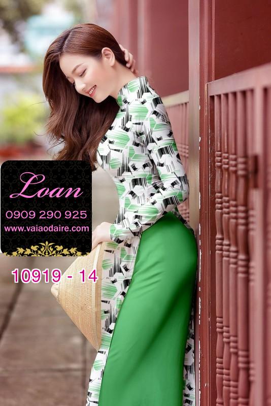 Vải áo dài hoa 3D