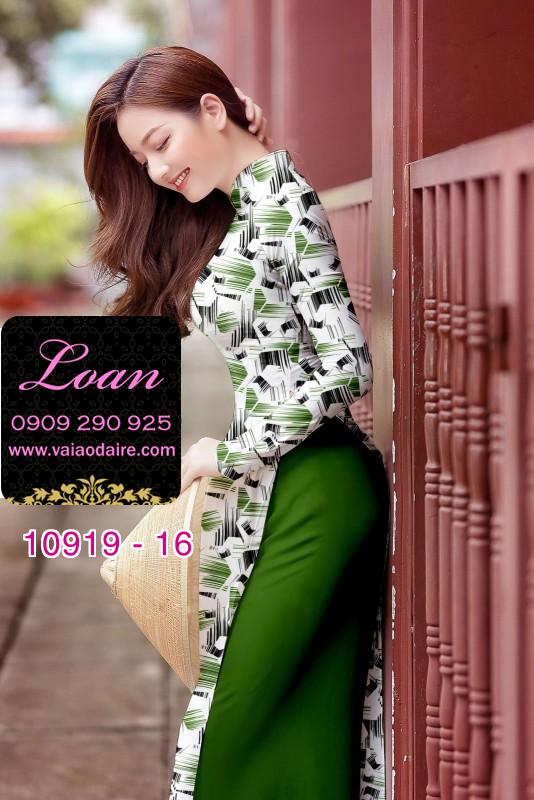 Vải áo dài hoa 3D