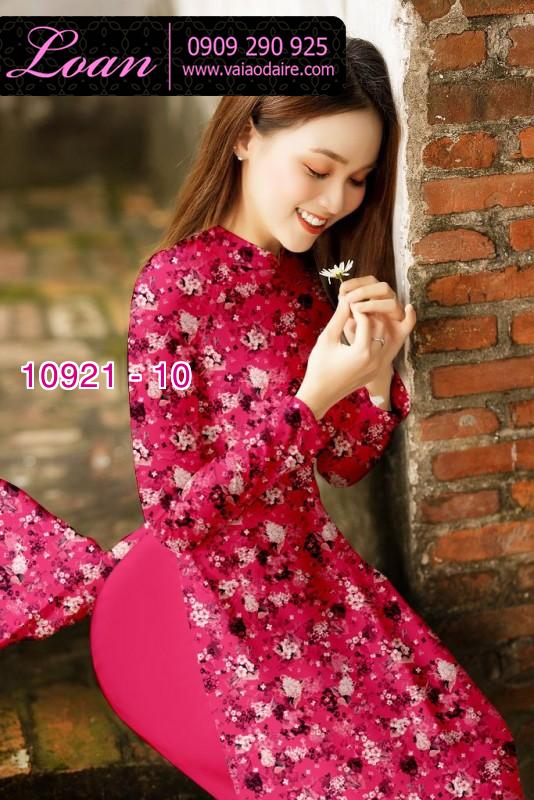 Vải áo dài hoa nhí
