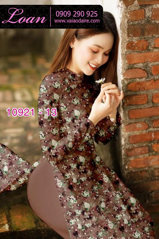 Vải áo dài hoa nhí