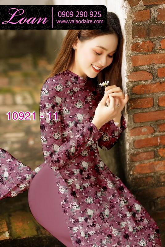 Vải áo dài hoa nhí