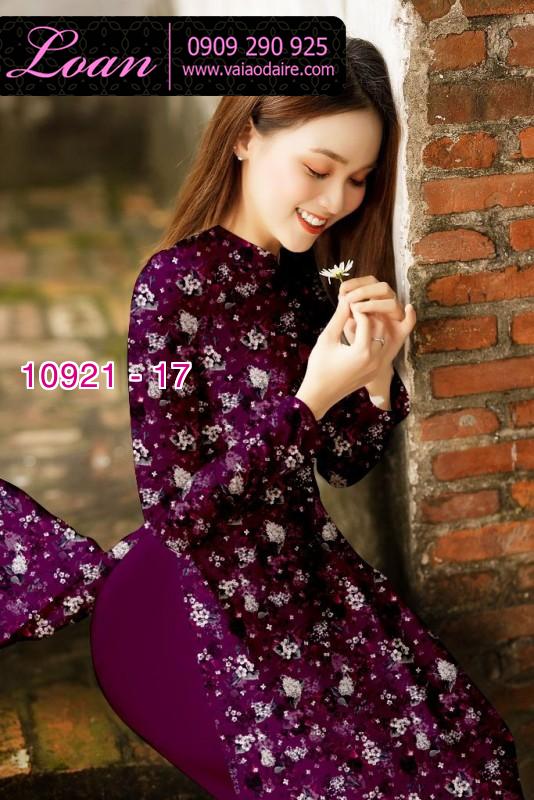 Vải áo dài hoa nhí