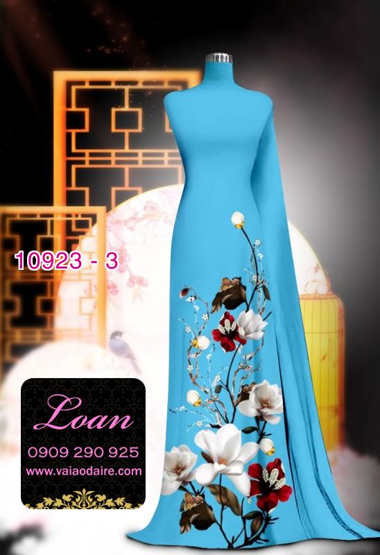 Vải áo dài hoa 3D Vải áo dài hoa 3D
