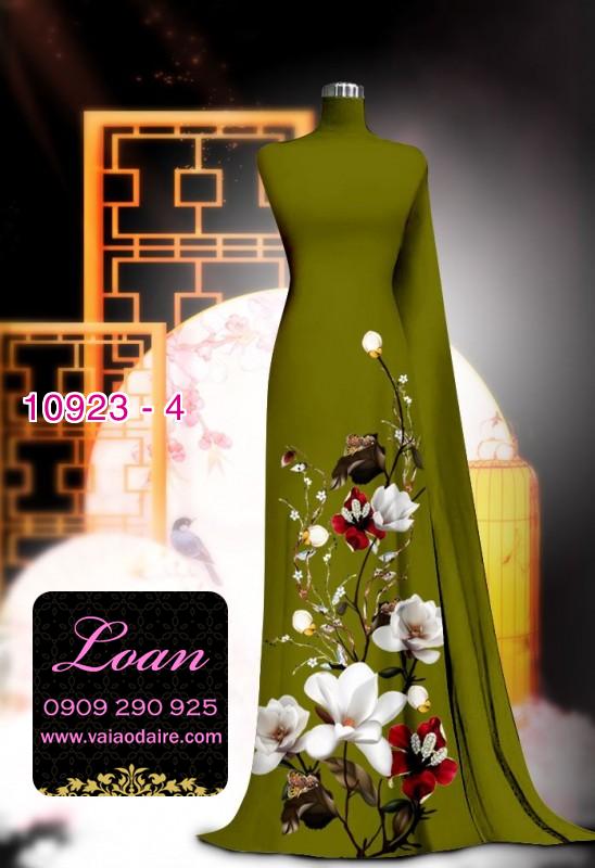 Vải áo dài hoa 3D Vải áo dài hoa 3D