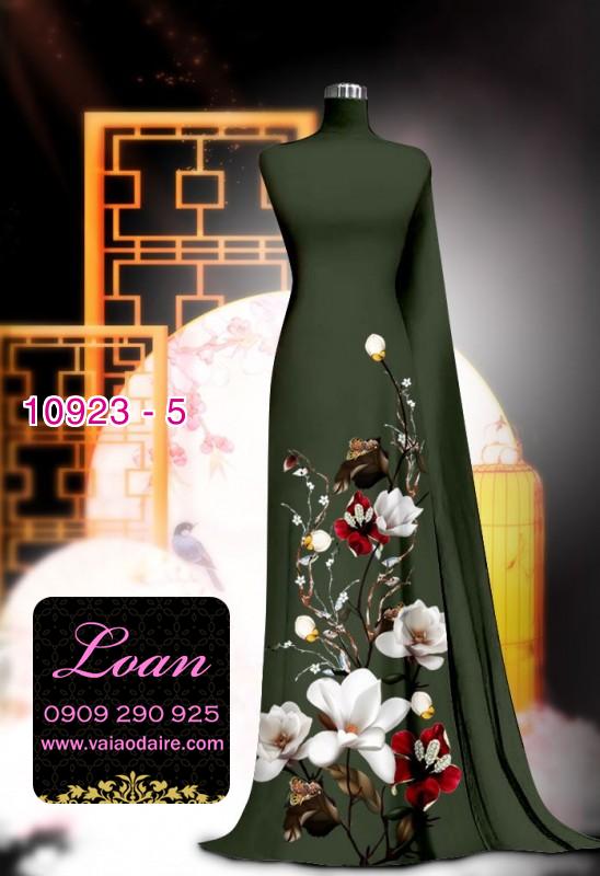 Vải áo dài hoa 3D Vải áo dài hoa 3D