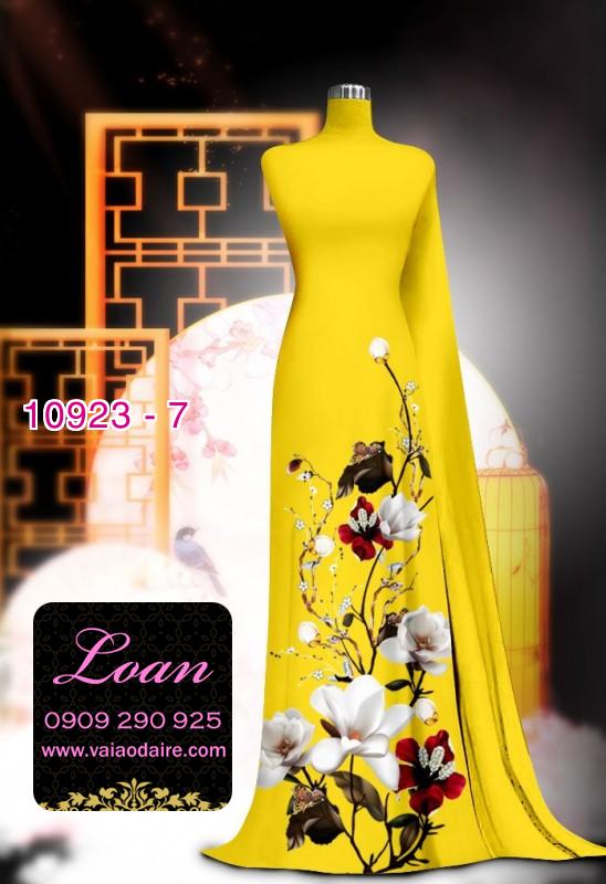 Vải áo dài hoa 3D Vải áo dài hoa 3D
