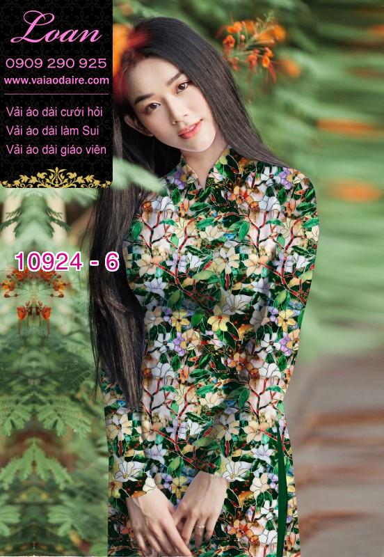 Vải áo dài hoa nguyên áo
