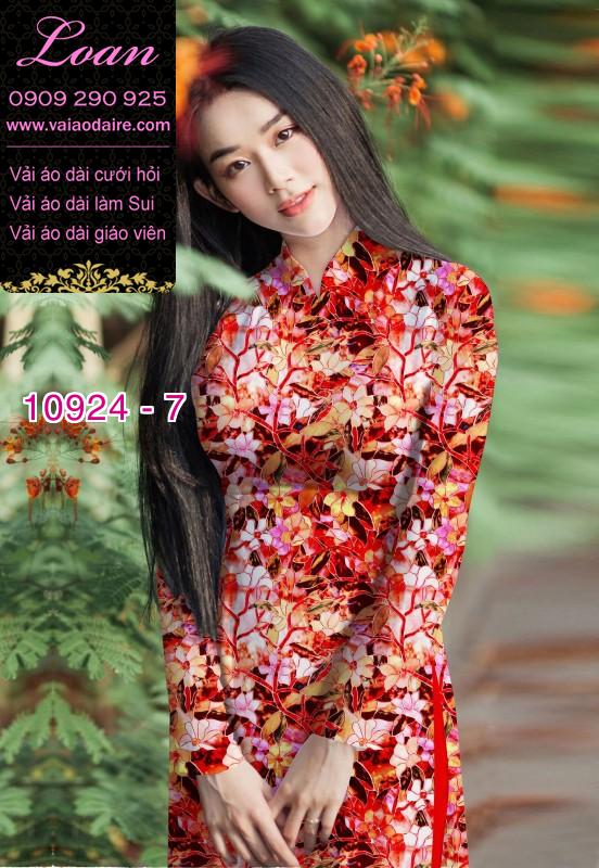 Vải áo dài hoa nguyên áo
