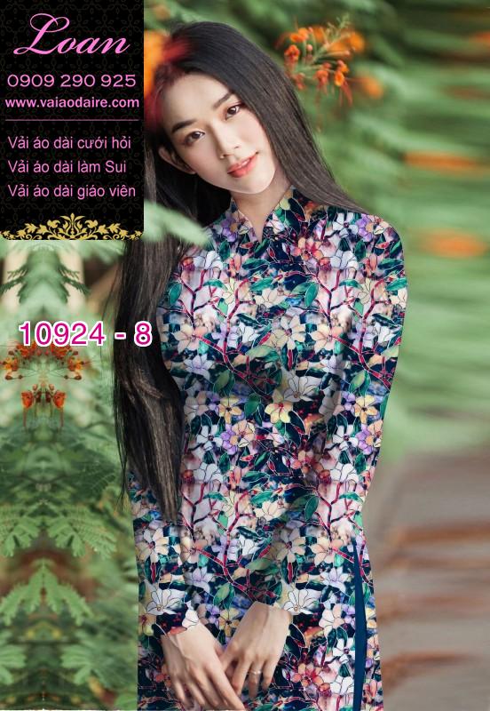 Vải áo dài hoa nguyên áo