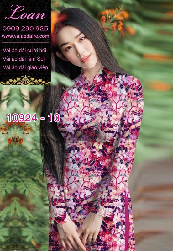 Vải áo dài hoa nguyên áo
