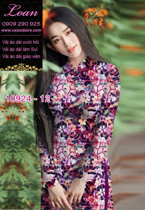 Vải áo dài hoa nguyên áo
