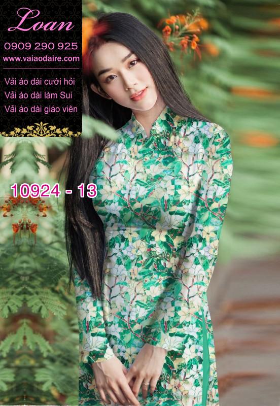 Vải áo dài hoa nguyên áo