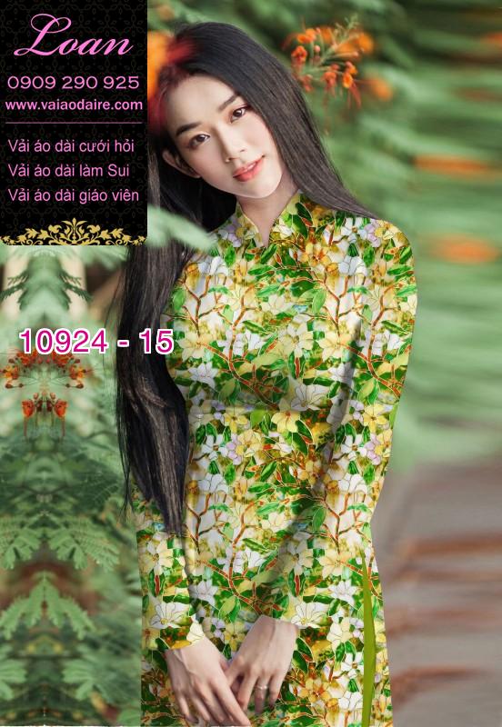 Vải áo dài hoa nguyên áo