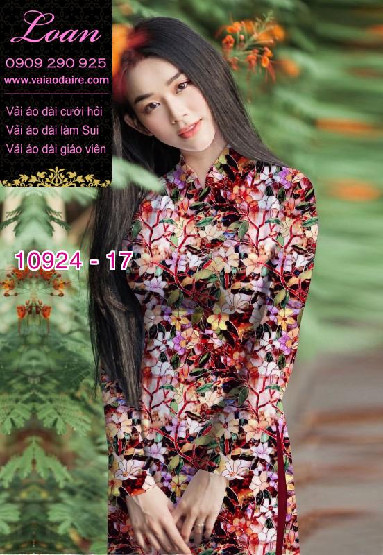 Vải áo dài hoa nguyên áo