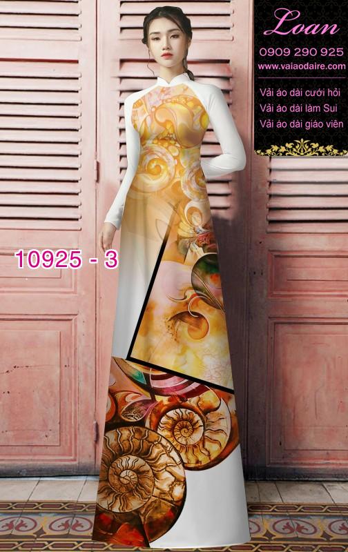 Vải áo dài hoa 3D